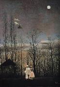 Henri Rousseau A Carnival Evening oil painting artist